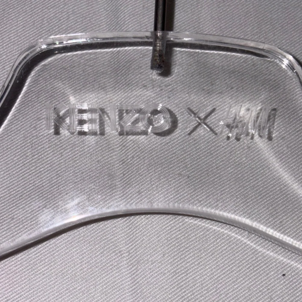 KENZO x H&M Clear Plastic Hangers Set of 6 Designer Collaboration